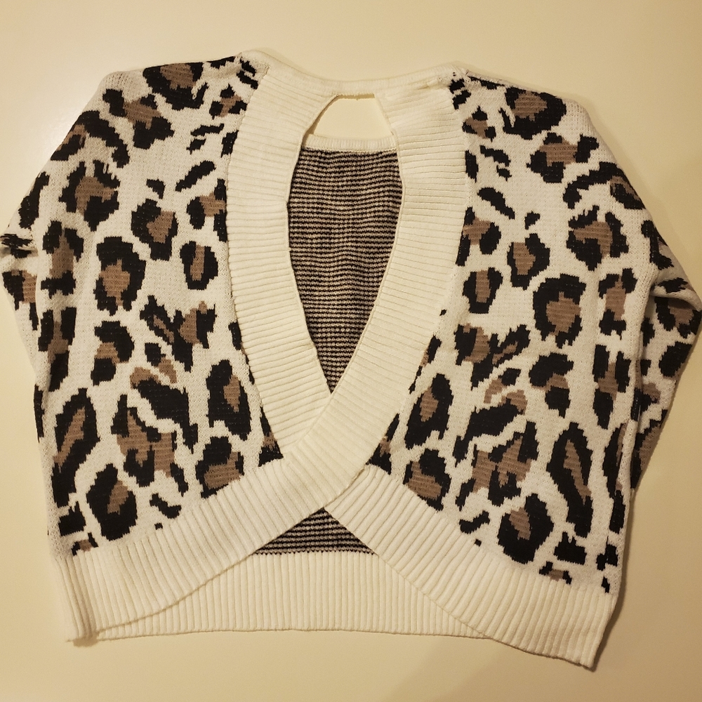 Animal print sweater